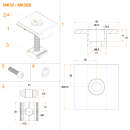 SPMS Vertical sheet metal roof mounting set for 2 - 12 modules